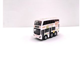 Qbus 九巴仔 x My Melody 巴士模型 富豪B8L MCV 歐盟第六代環保巴士十二點八米 路線︰1A 尖沙咀碼頭