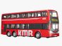 1:100 Alexander Dennis Enviro500 remote red bus