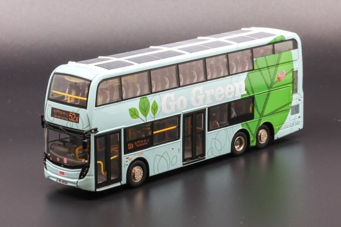 1:76 模型 - 丹尼士歐盟第五代環保巴士十二米 (新款太陽能) (路線52X)